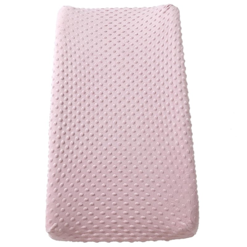 DONOMILO Changing Pad Cover Super Soft Dots Skin-Friendly Breathable Wipeable Changing Table Sheets for Baby Boy and Baby Girl (Blushing Bride) - Image 1
